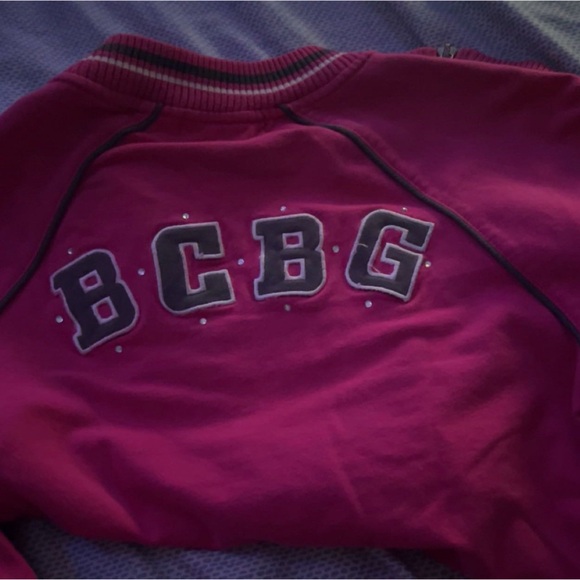 bcbg cheerleader type zip up hoodie - Picture 3 of 4